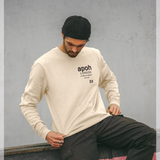 apoh Hackney Slogan Cream Sweatshirt