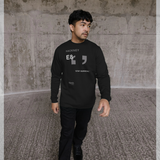 apoh Surreal Hackney Slogan Black Sweatshirt