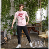 Coca Cola Cherry Coke  Light Pink T-Shirt