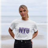 Park Fields New York University Script White T-Shirt