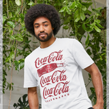 Coca Cola Spliced  White T-Shirt