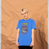 Wonder Woman  Femme Power  Bright Blue T-Shirt