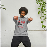 Coca Cola Bottles  Heather Grey Sweatshirt