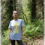 APOH Van Gogh Sunflowers Quote Light Blue T-Shirt