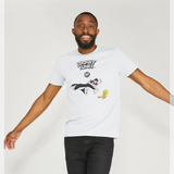 Tweety  80th Anniversary 'The Chase' White T-Shirt