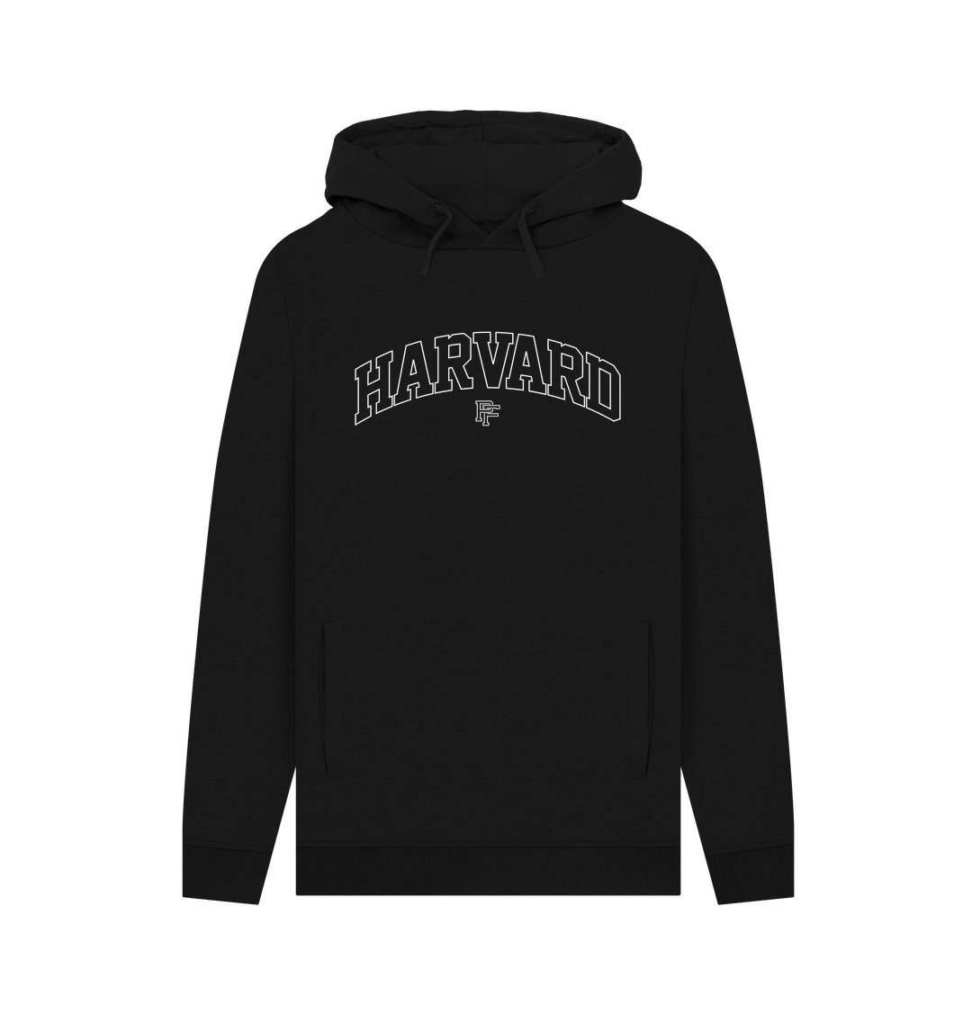 Black Printed Hoody Front