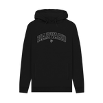 Black Printed Hoody Front