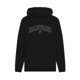 Black Printed Hoody Front