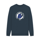 Navy Blue Printed Sweater