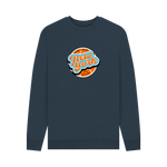 Navy Blue Printed Sweater