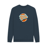 Navy Blue Printed Sweater