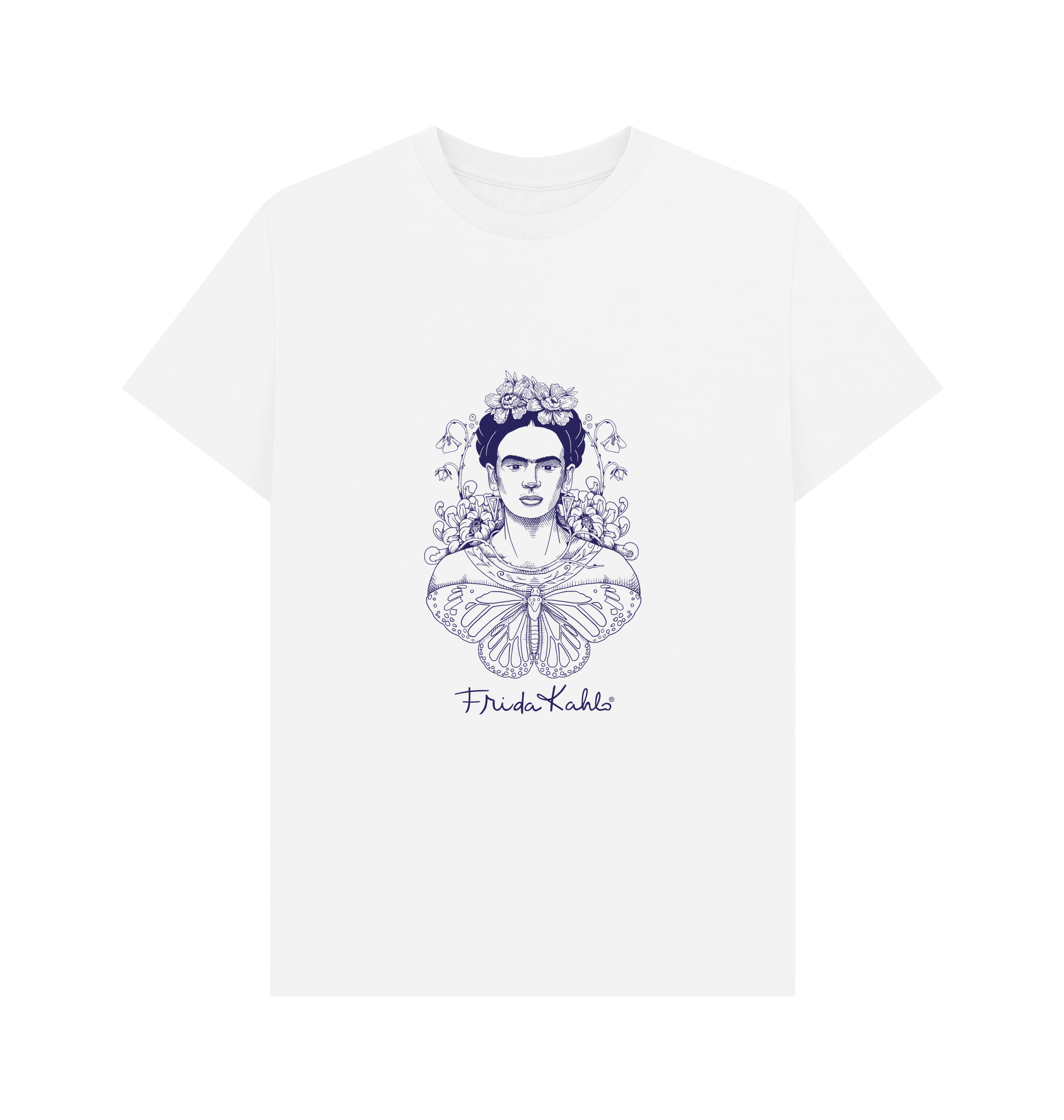 White Printed T-shirt Front