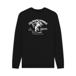 Black Printed Sweater Front