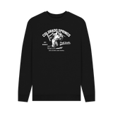 Black Printed Sweater Front