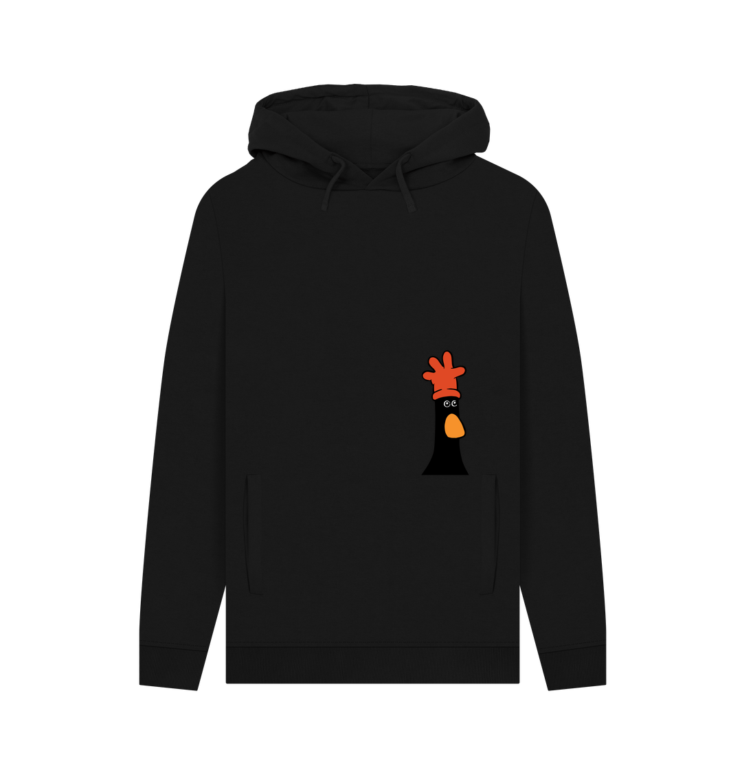 Black Printed Hoody