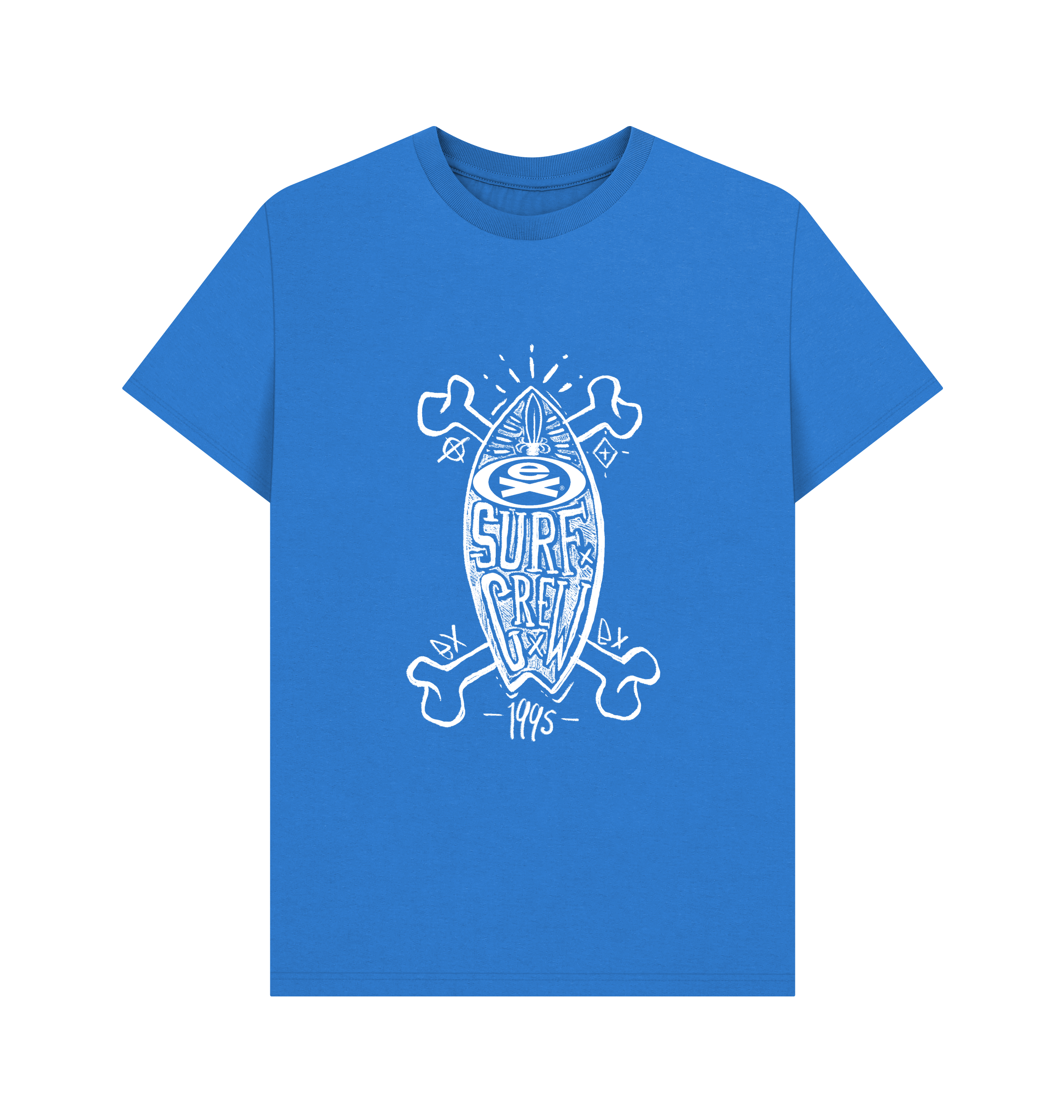 Bright Blue Printed T-shirt