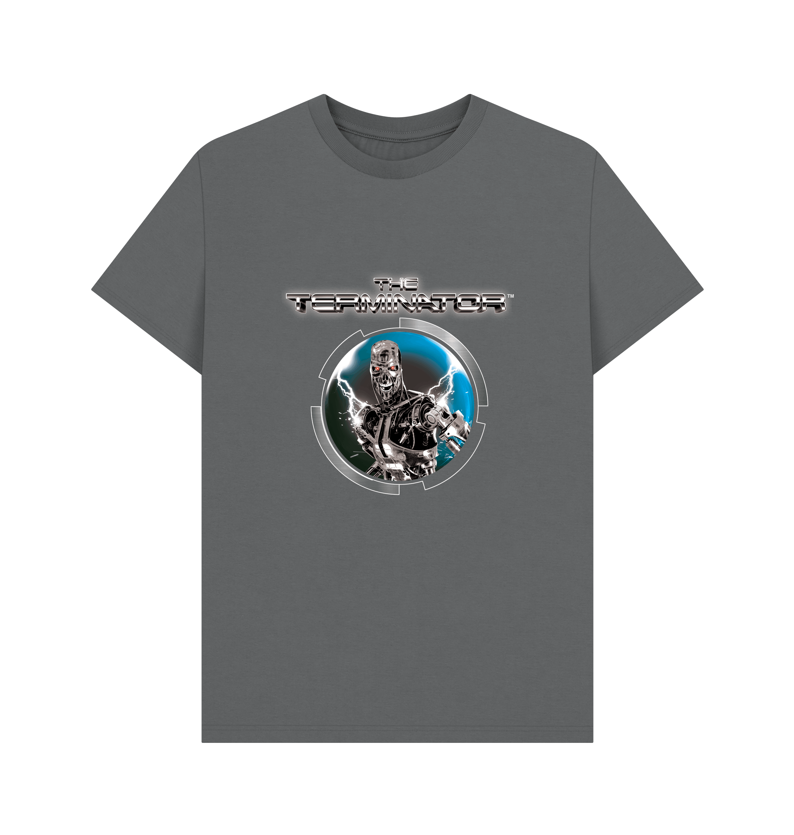 Slate Grey Printed T-shirt