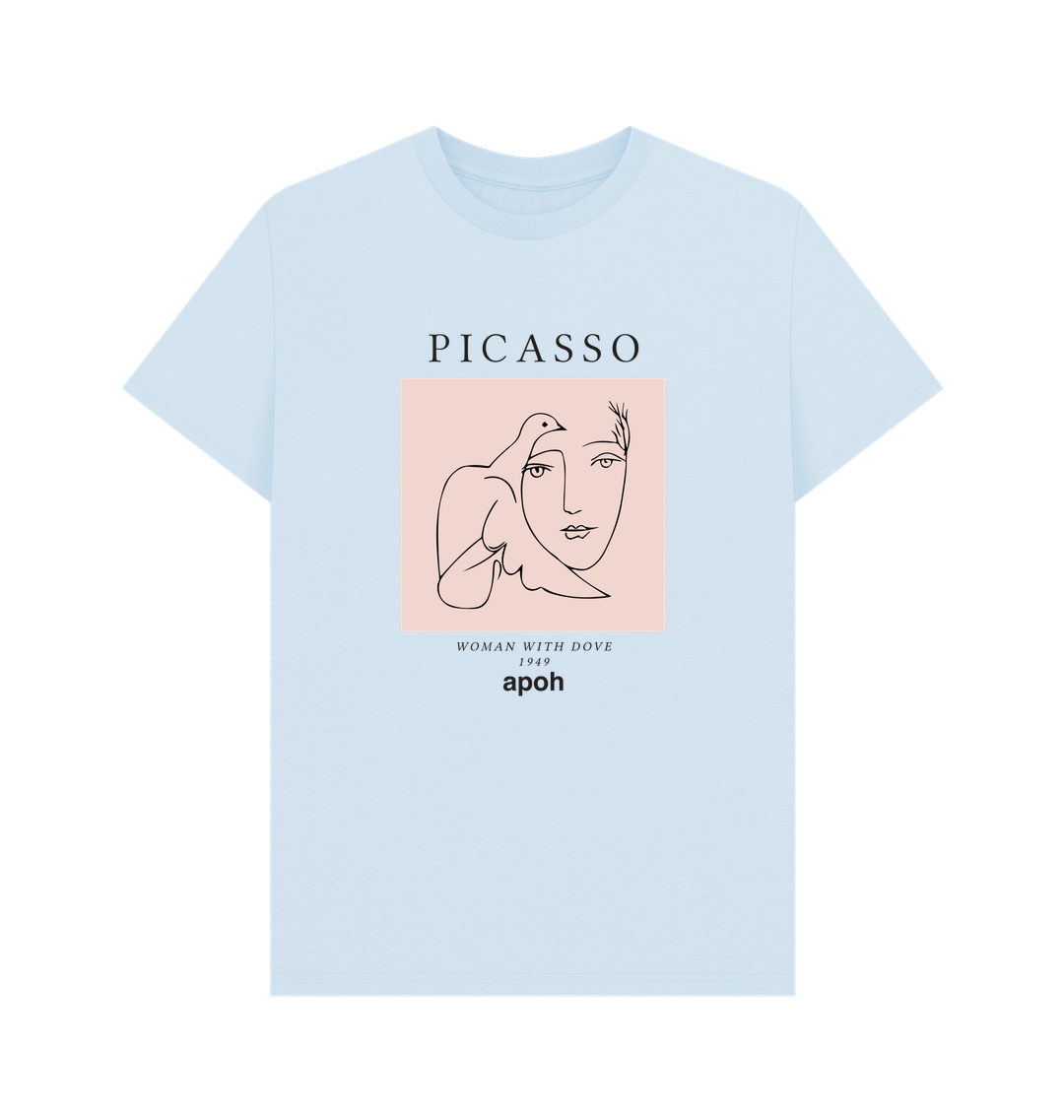 Sky Blue Printed T-shirt Front