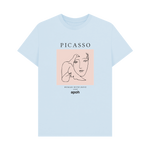 Sky Blue Printed T-shirt Front