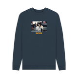 Navy Blue Printed Sweater