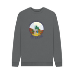 Slate Grey Printed Sweater