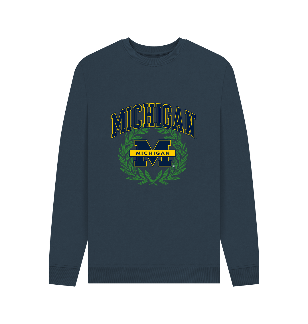 Navy Blue Printed Sweater