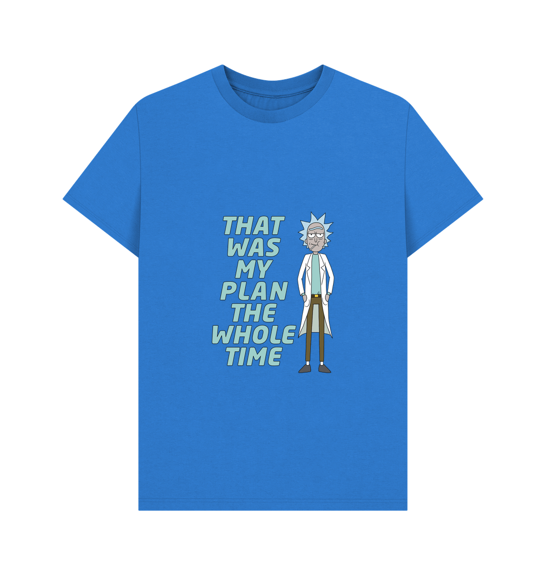Bright Blue Printed T-shirt