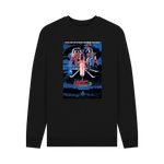 Black Printed Sweater Front