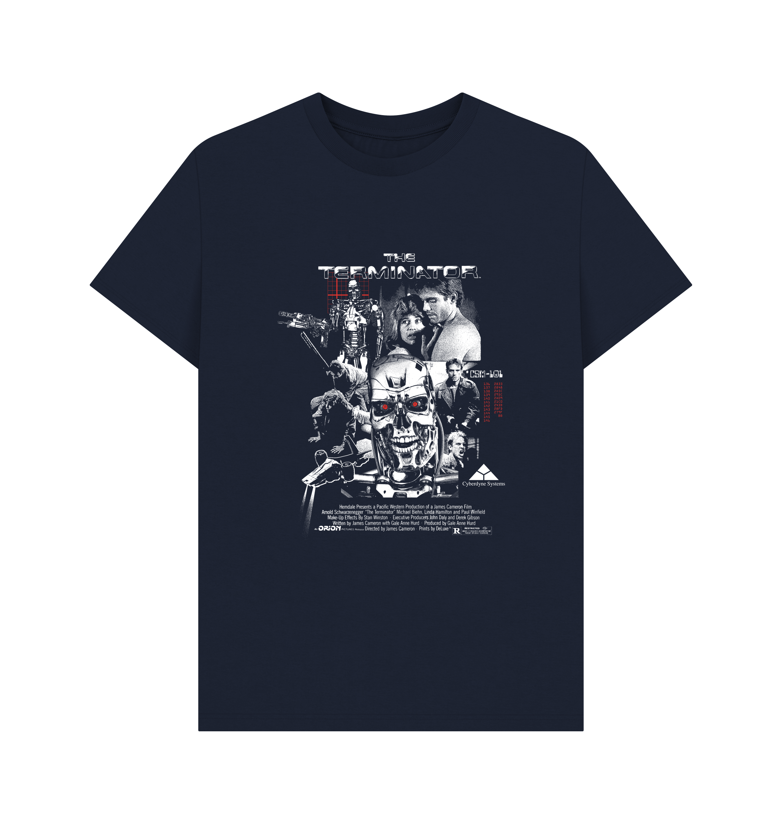 Navy Blue Printed T-shirt