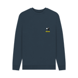 Navy Blue Printed Sweater