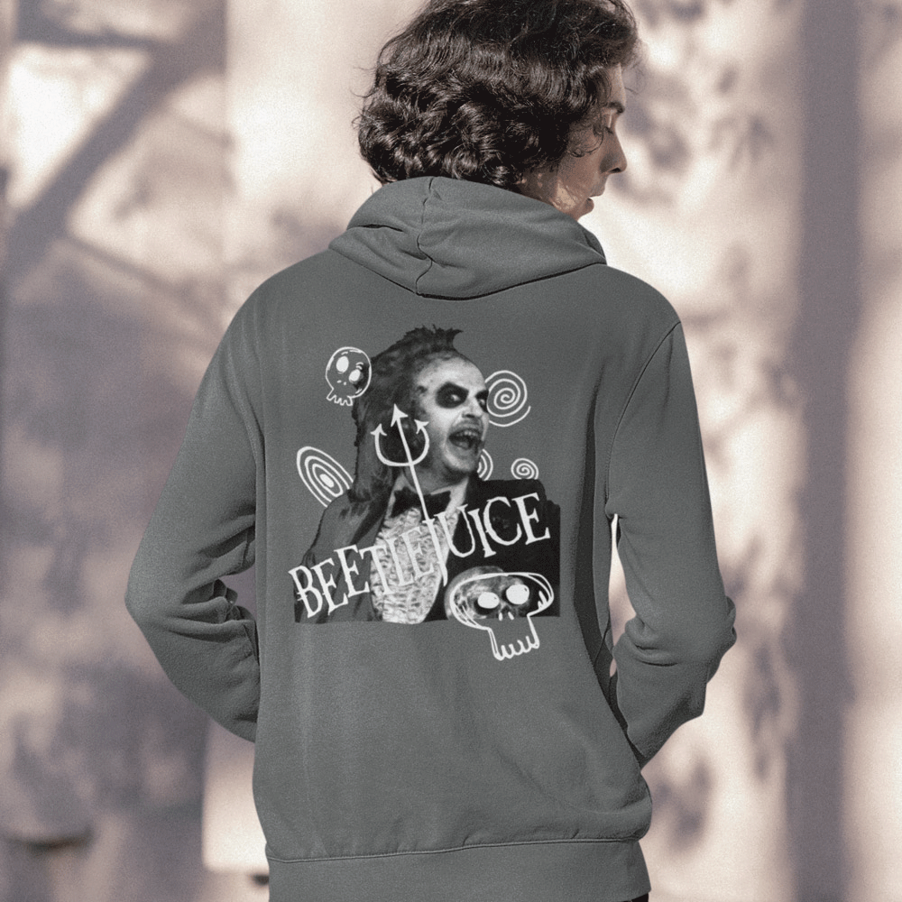 Beetlejuice Acid Wash Hoodie