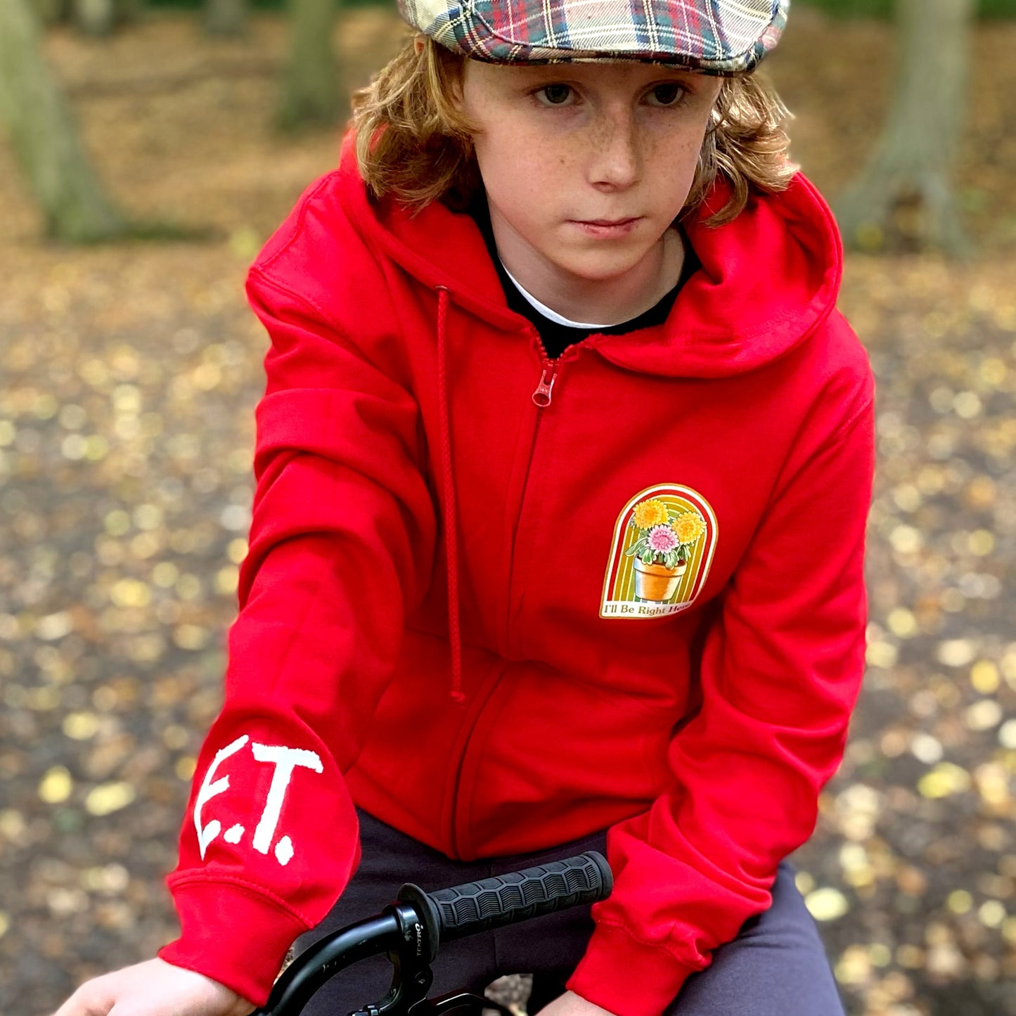 E.T. Flowers Zip Hoodie