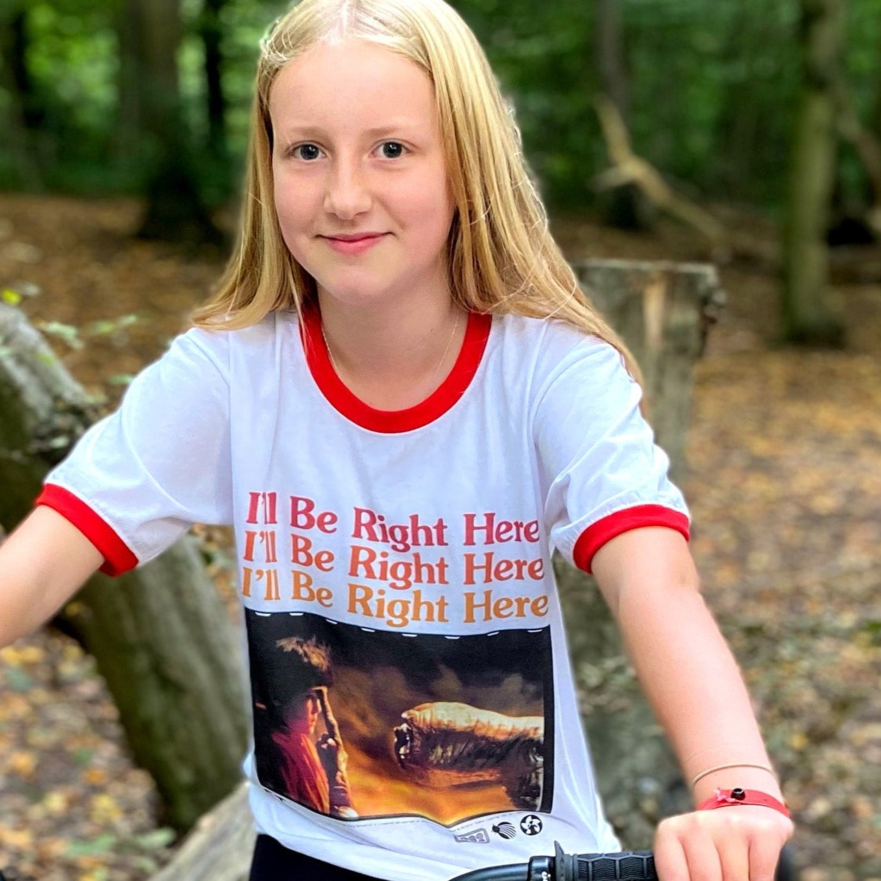 E.T. Right Here Ringer T-shirt