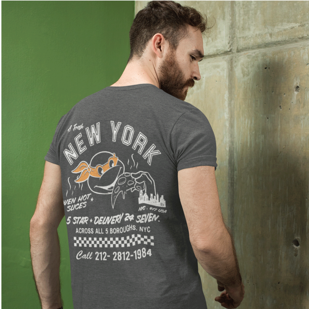 TMNT 5 Star Vintage Heather T-Shirt