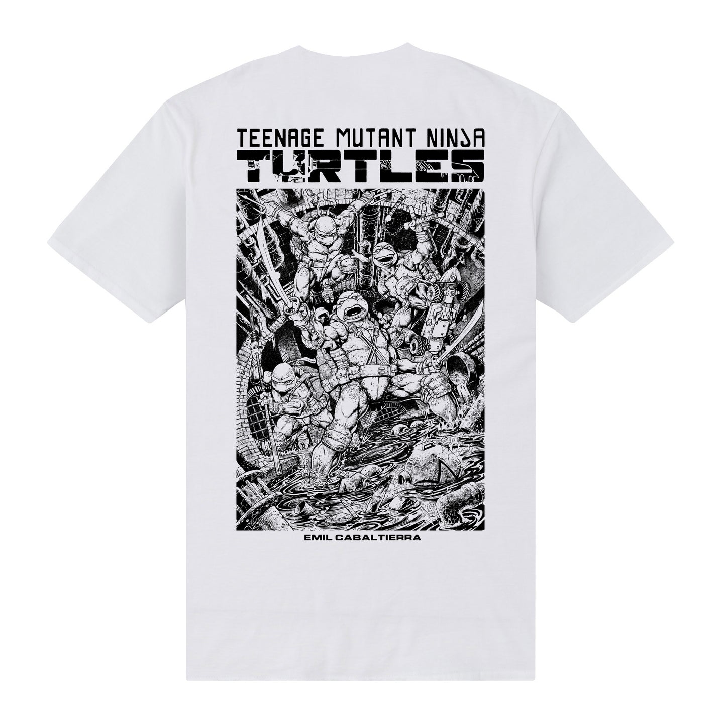 TMNT Artist Series Emil Cabaltierra White T-Shirt