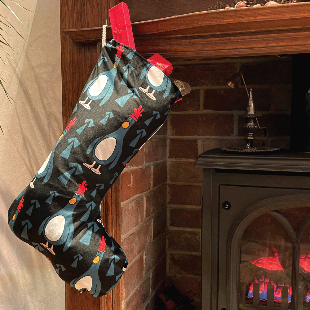 Feathers McGraw Everywhere Santa Stocking