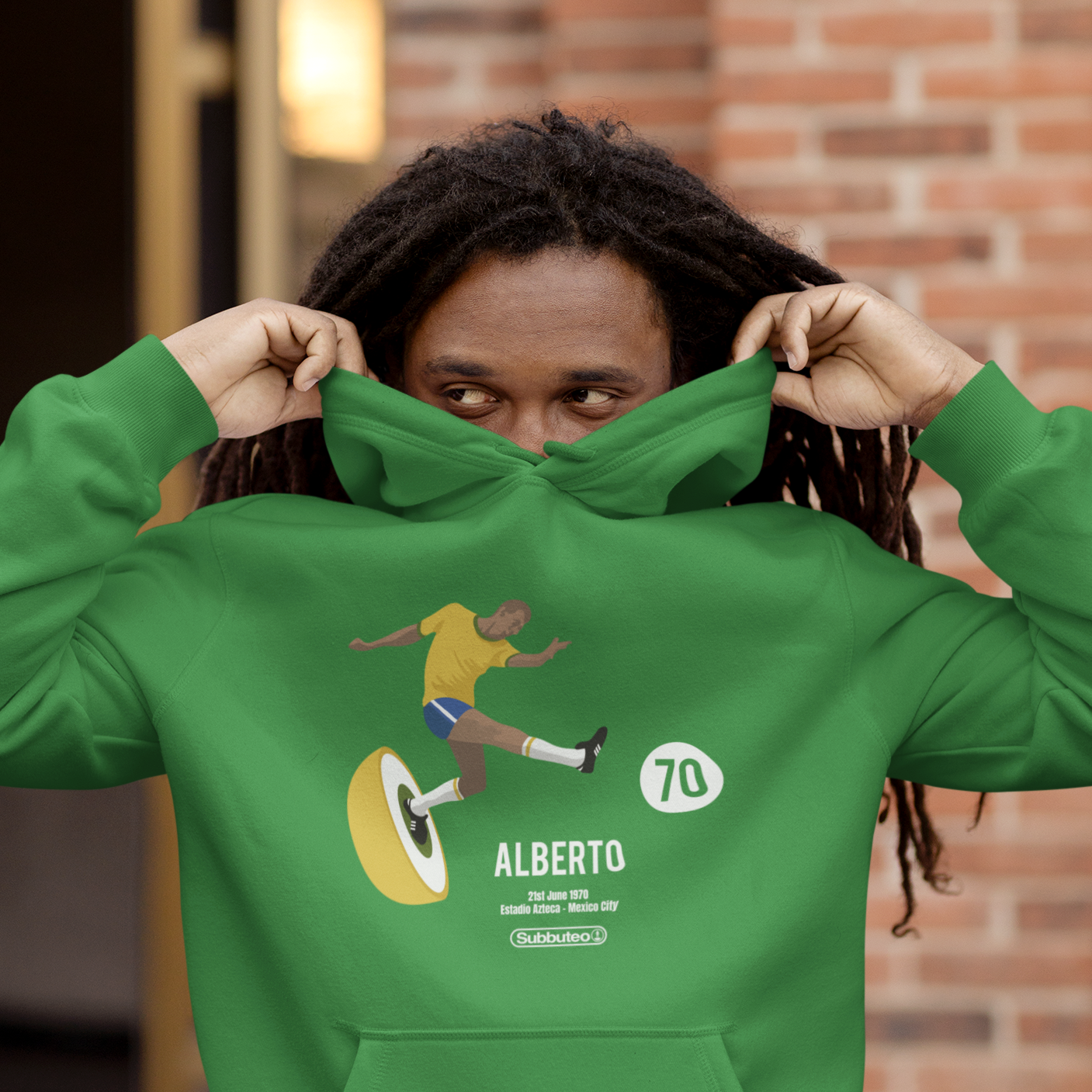 Subbuteo Alberto Kelly Green Hoodie