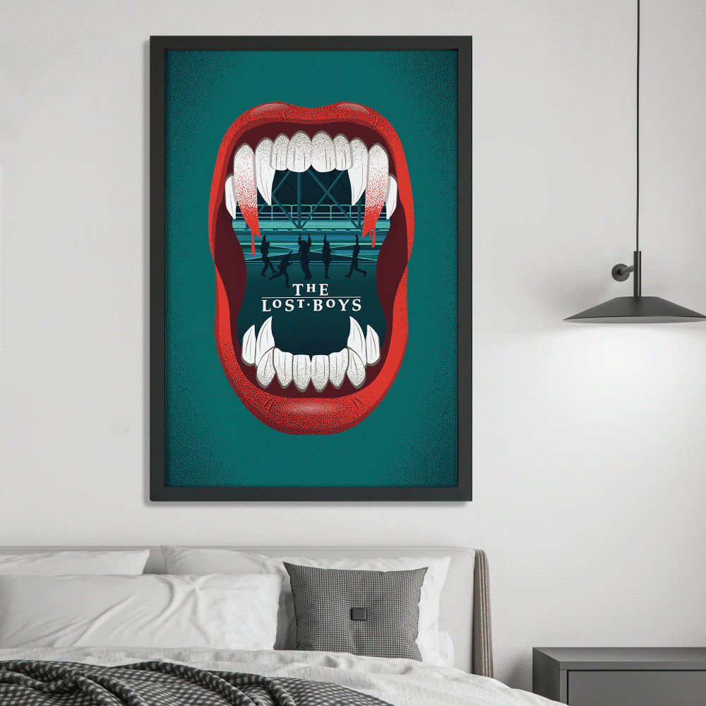 The Lost Boys Fangs Framed Print