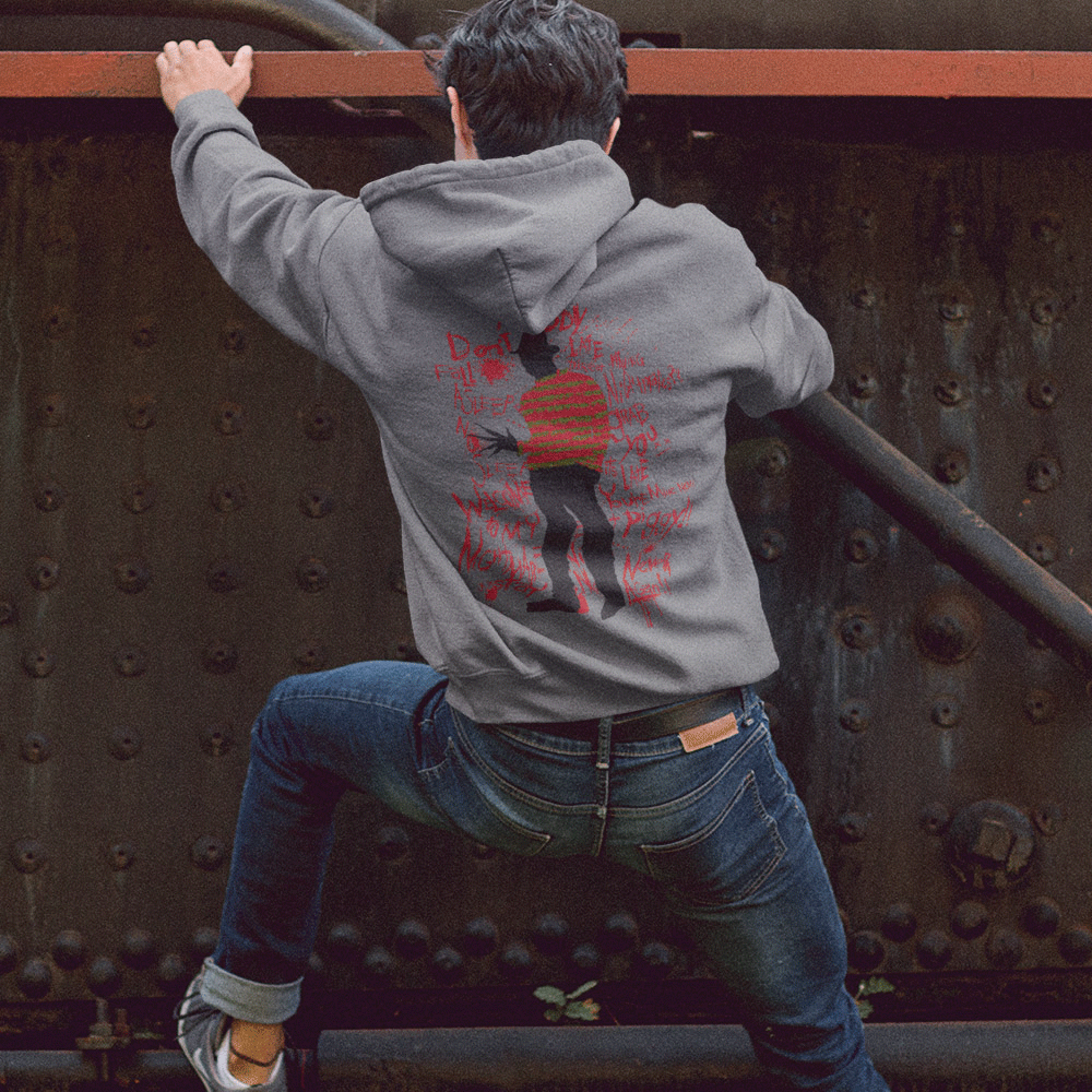 A Nightmare On Elm Street Acid Wash Freddie Hoodie