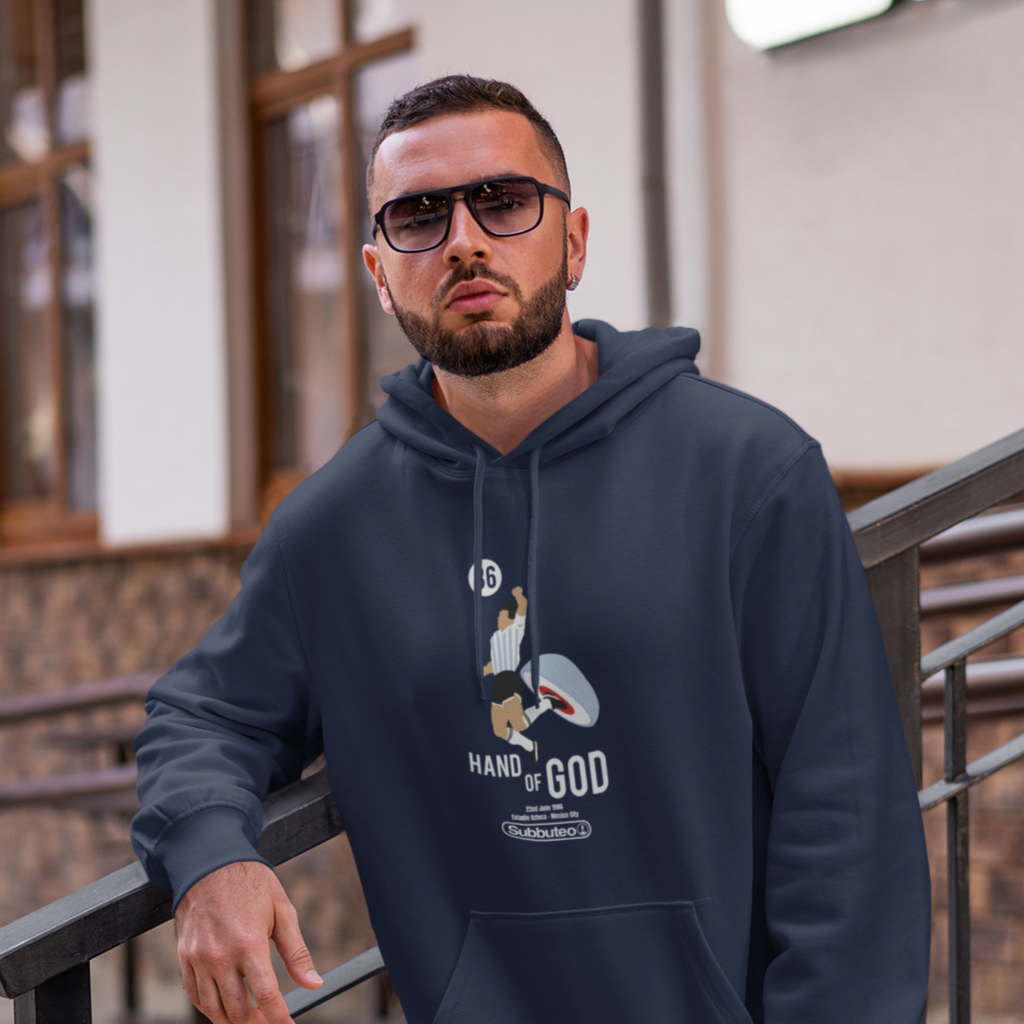Subbuteo Hand Of God Navy Hoodie