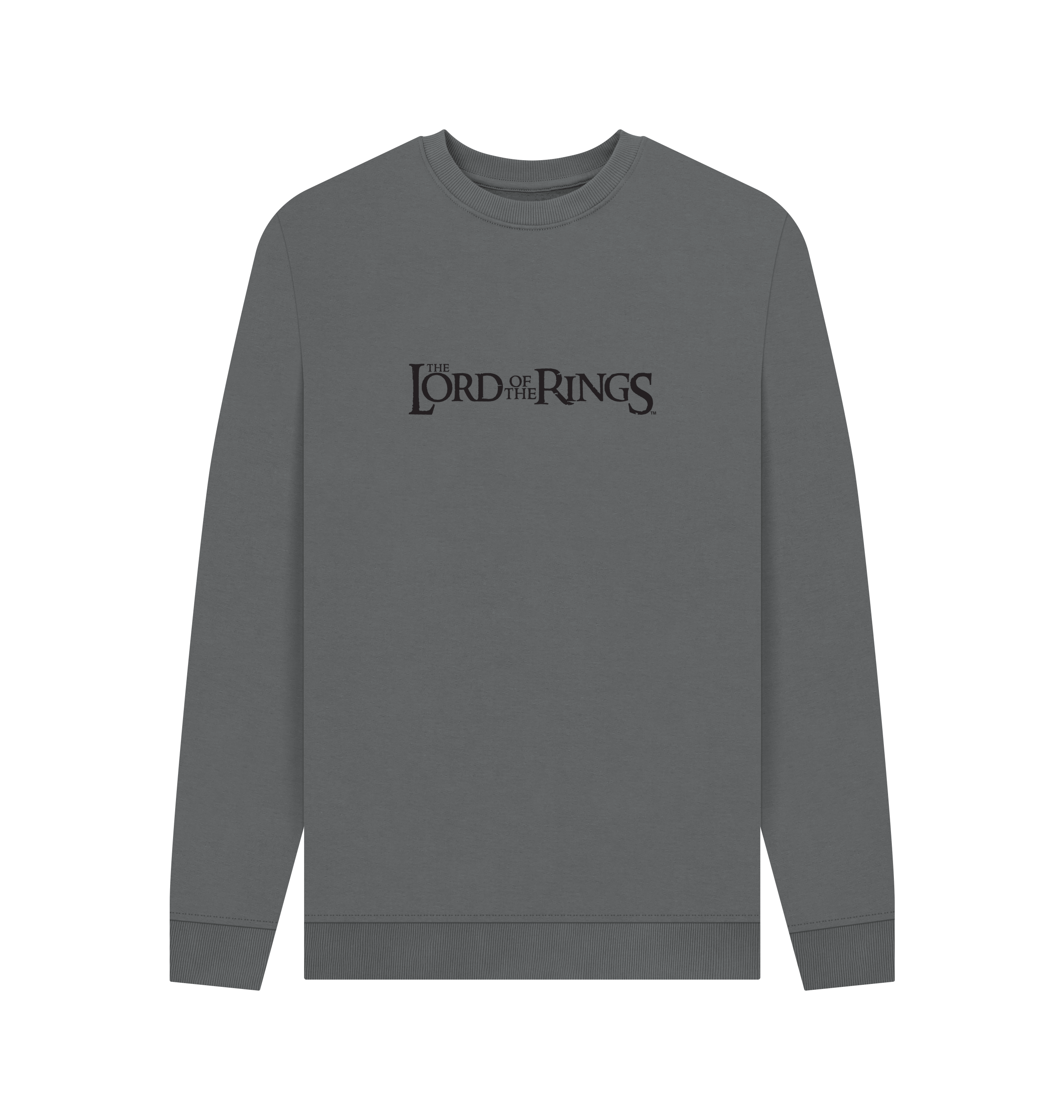 Slate Grey Printed Sweater Front