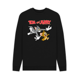 Black Printed Sweater Front