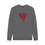 Slate Grey Printed Sweater Front