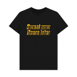 Black Printed T-shirt Front