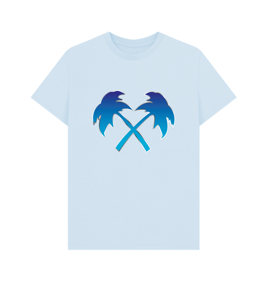 Sky Blue Printed T-shirt