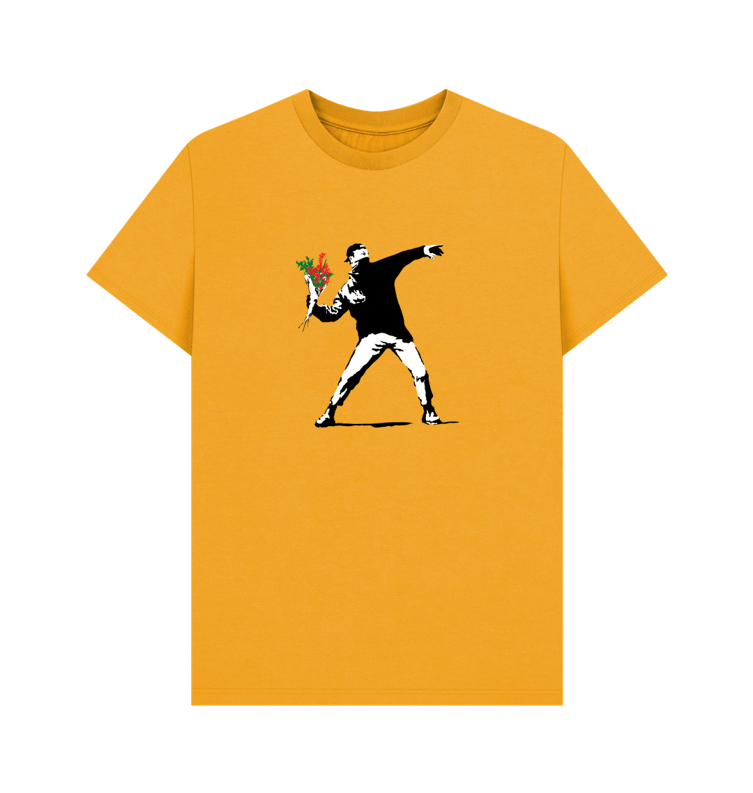 Mustard Printed T-shirt Front