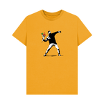 Mustard Printed T-shirt Front