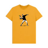 Mustard Printed T-shirt Front