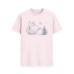 Pink Printed T-shirt Front