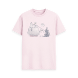 Pink Printed T-shirt Front